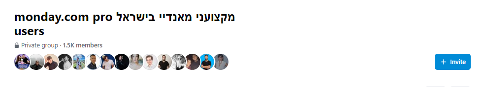 קבוצת מקצועני מאנדאי בישראל